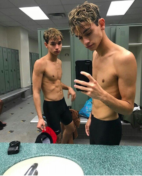 Twink gym riding pool